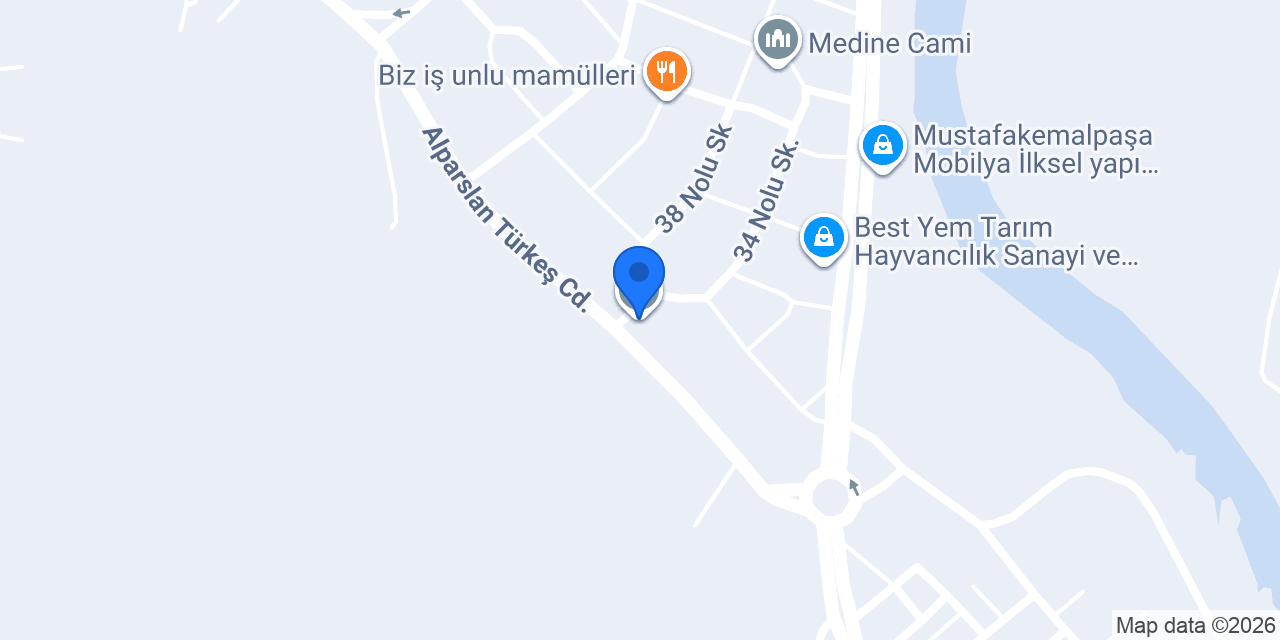Mustafakemalpaşa Bulvar SRC Kursu konumu