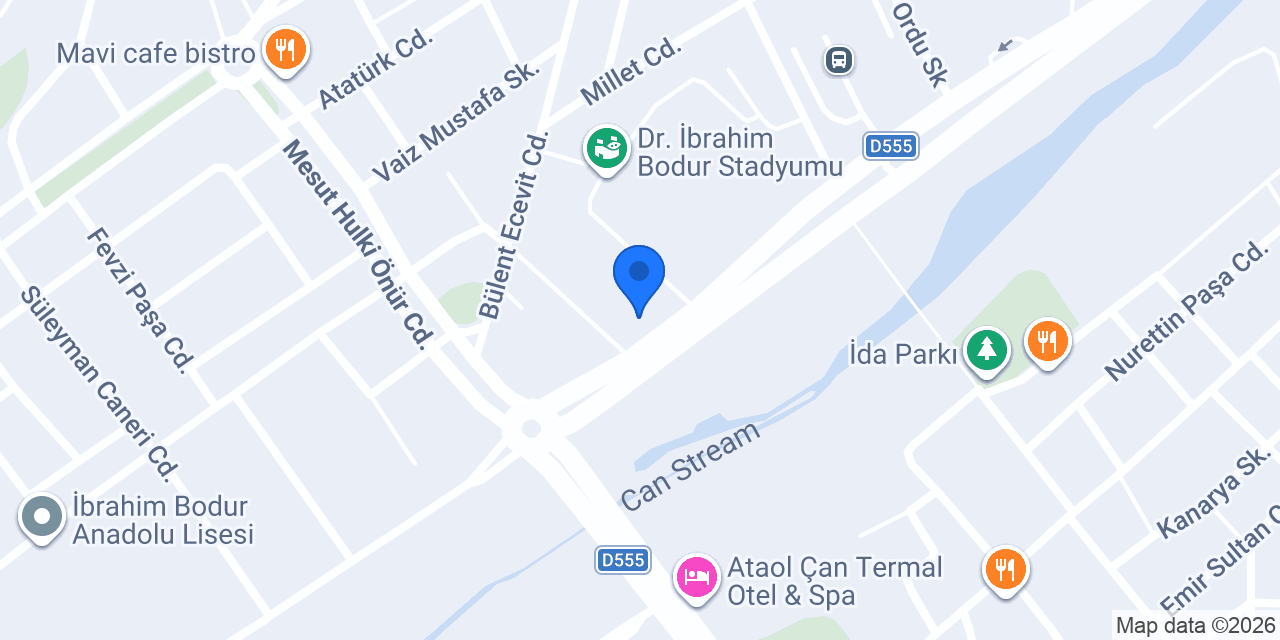 Aras Kargo Çan Şubesi konumu