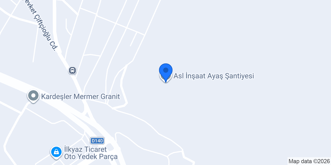 Asl İnşaat Ayaş Şantiyesi konumu