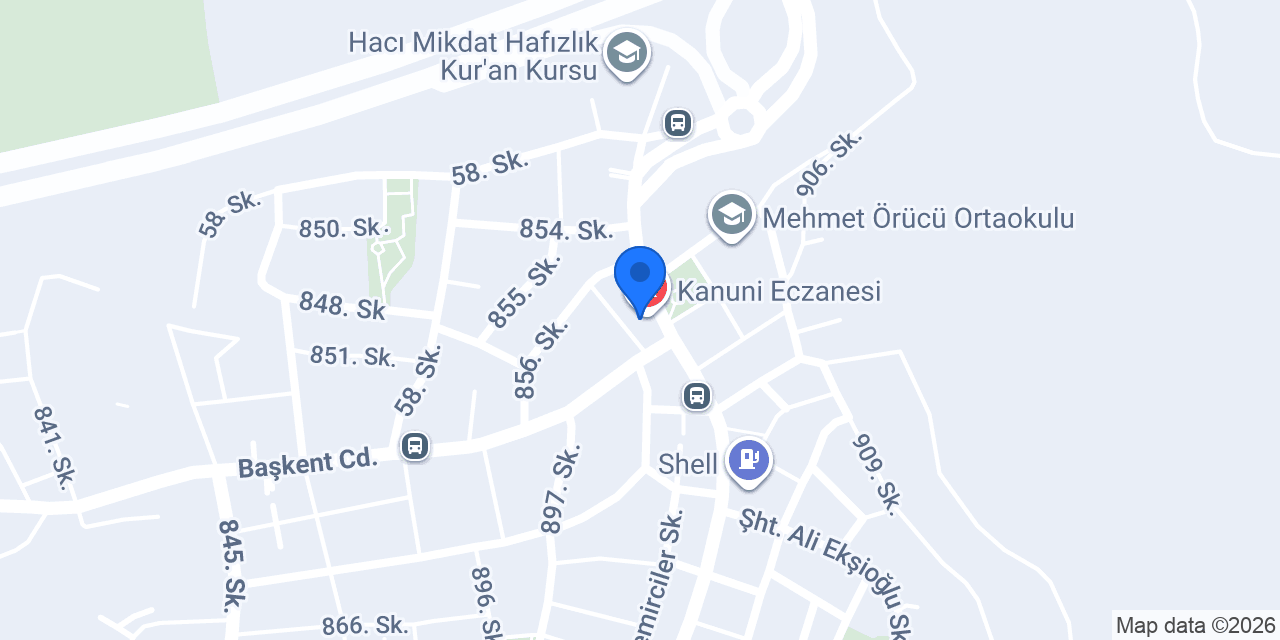 Kanuni Eczanesi konumu