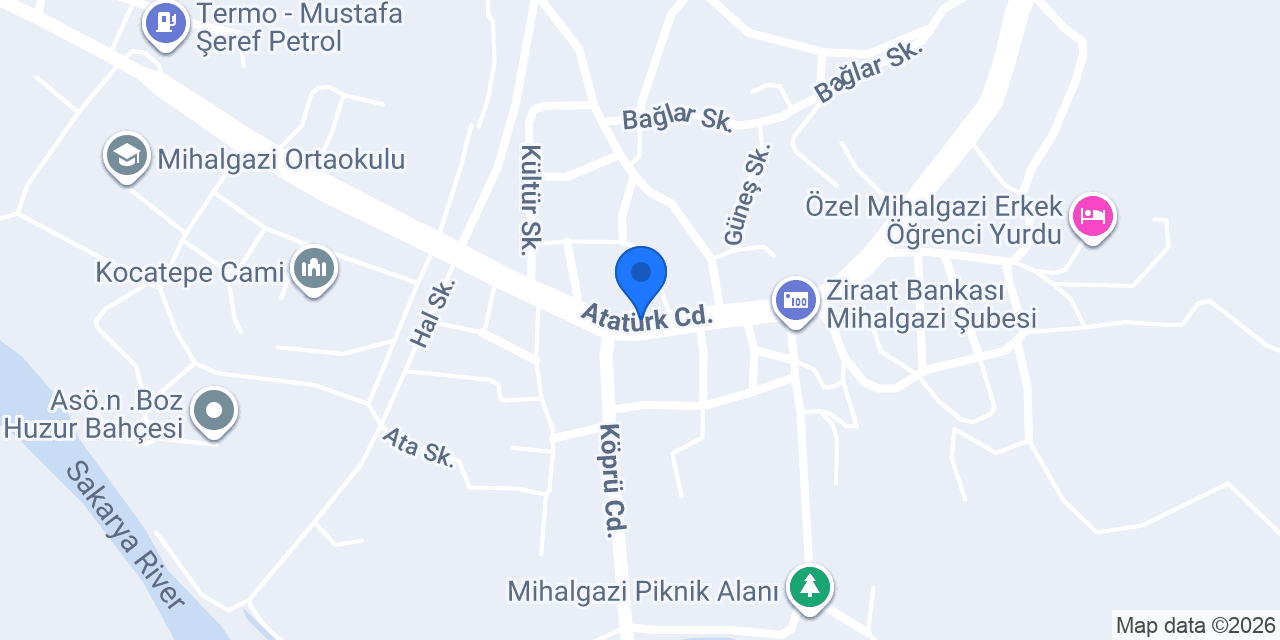 Mihalgazi İlçe Emniyet Amirliği konumu