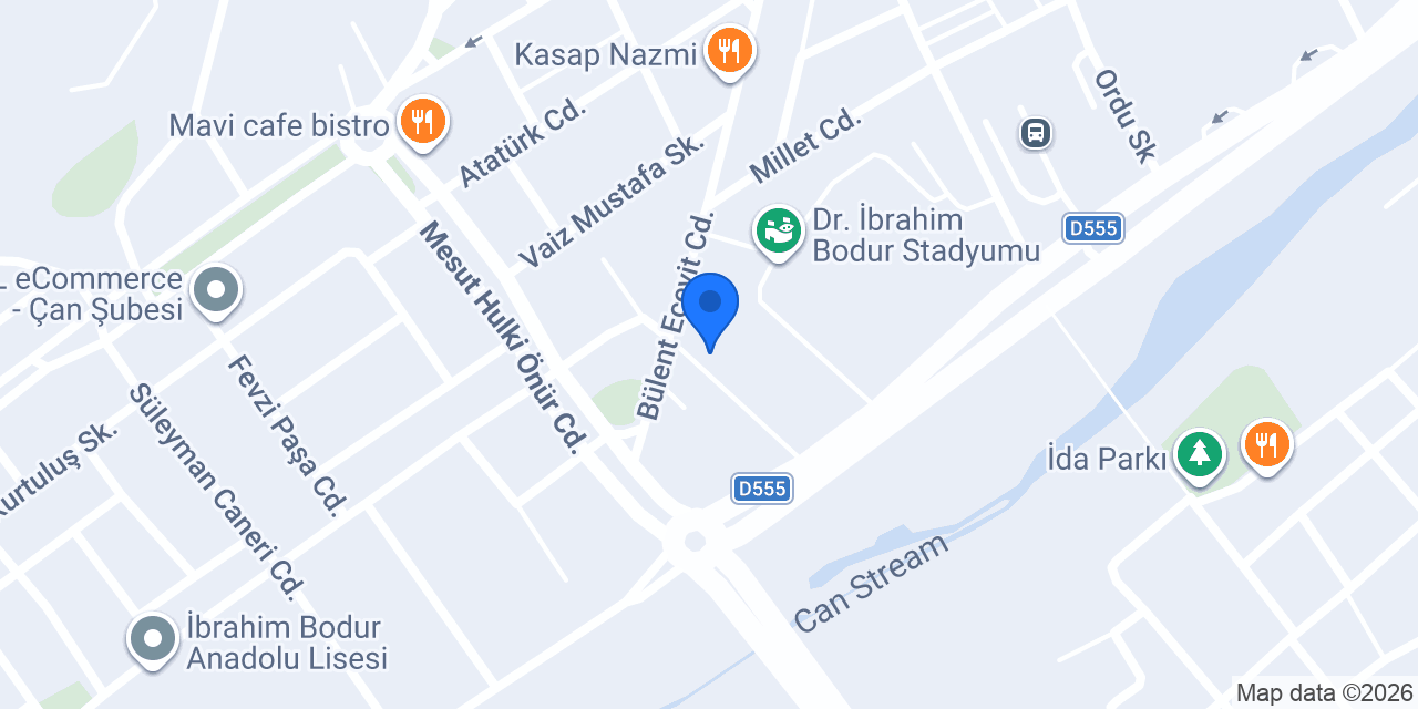 80’ler 90’lar Cafe konumu