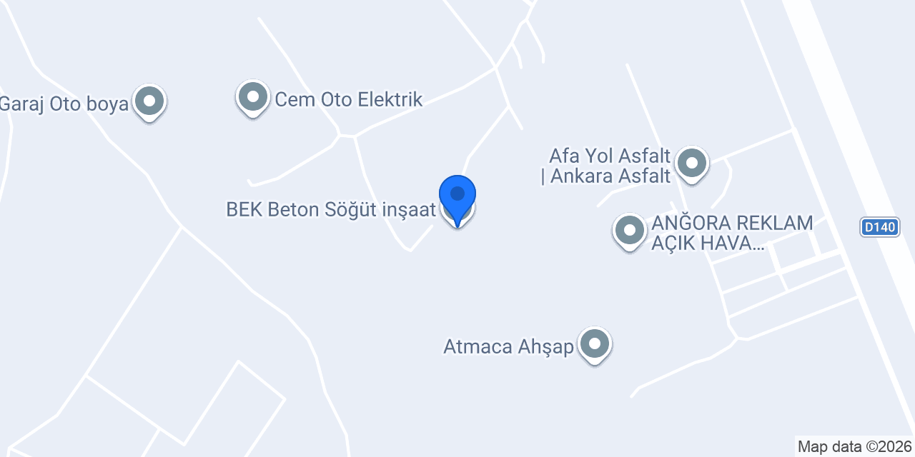 BEK Beton Söğüt inşaat konumu
