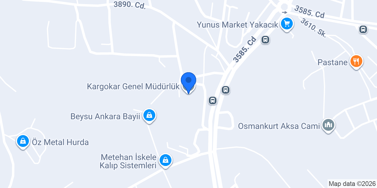 Kargokar Genel Müdürlük konumu