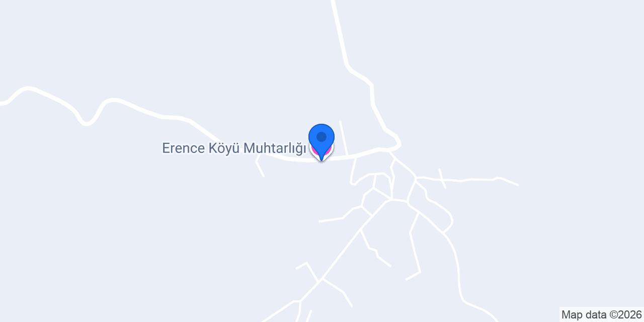 Erence Köyü Muhtarlığı konumu