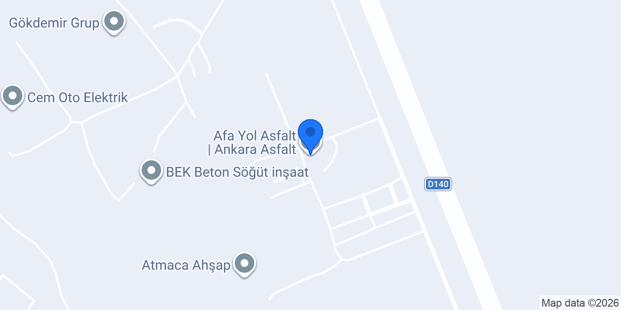 Afa Yol Asfalt | Ankara Asfalt konumu