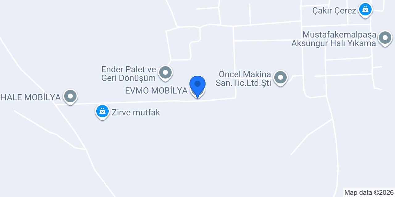 EVMO MOBİLYA konumu