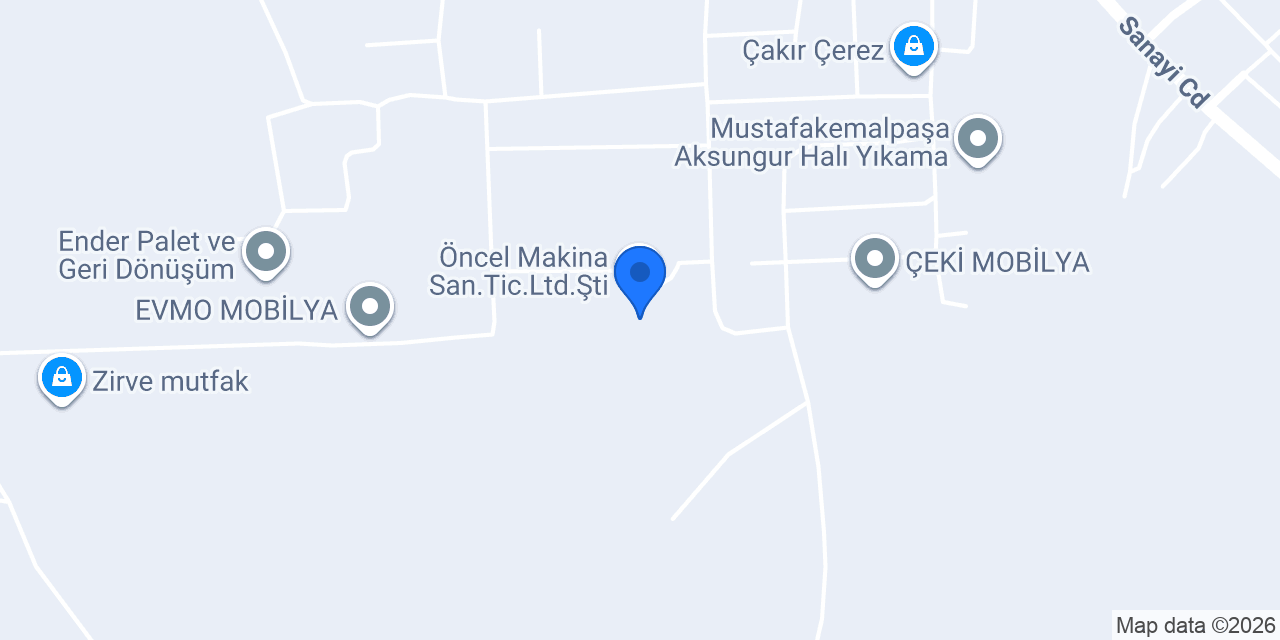 Öncel Makina San.Tic.Ltd.Şti. konumu