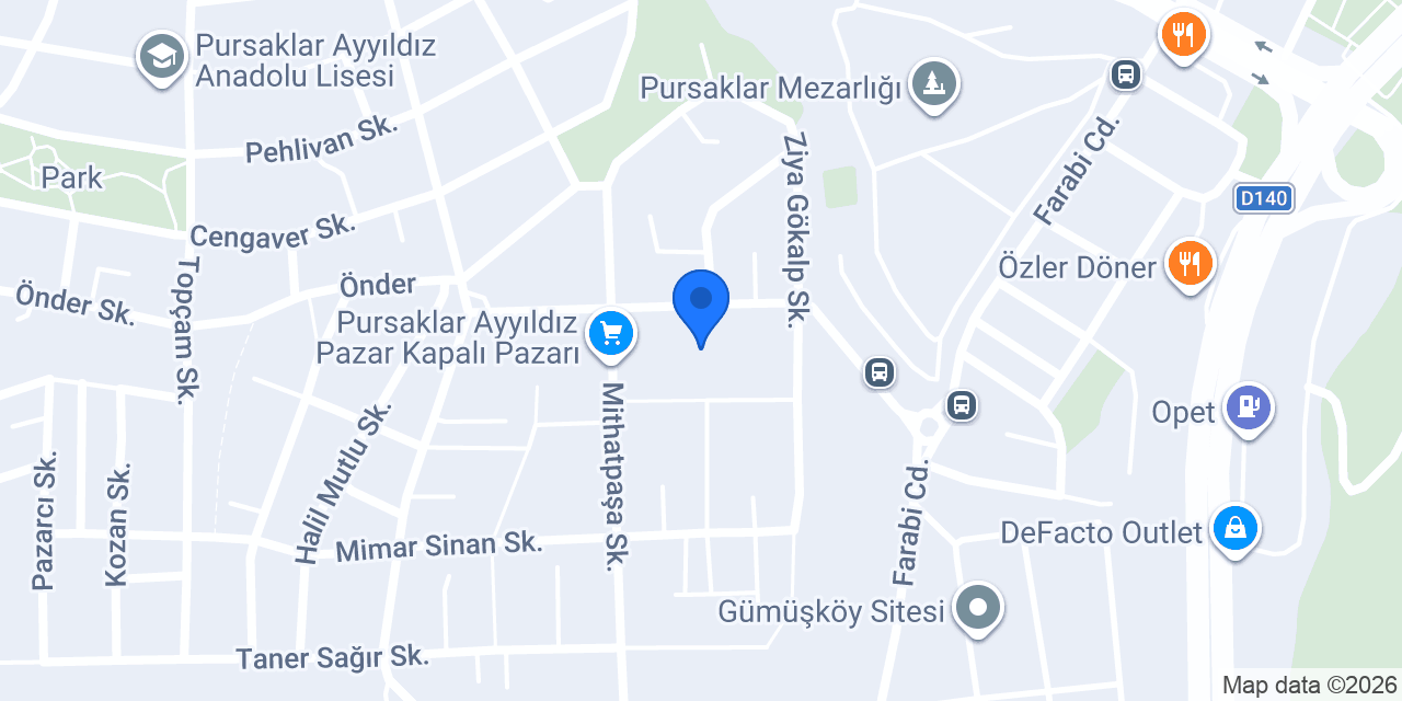 Ayyıldız İlkokulu konumu