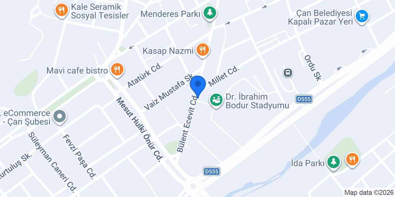 Ercem Mobilya konumu