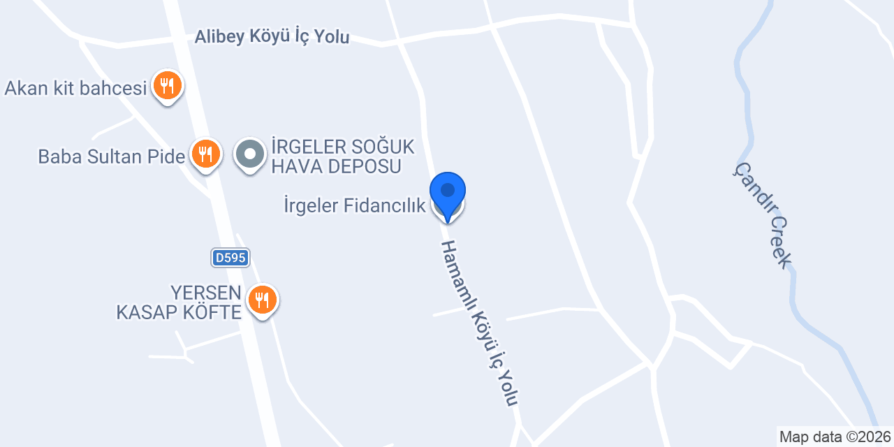 İrgeler Fidancılık konumu