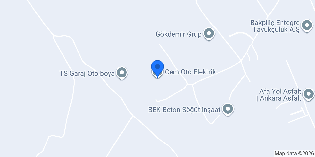 Cem Oto Elektrik konumu