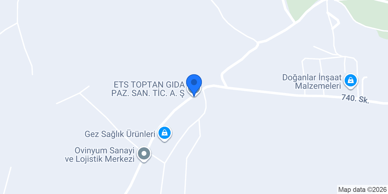 ETS TOPTAN GIDA PAZ. SAN. TİC. A. Ş. konumu
