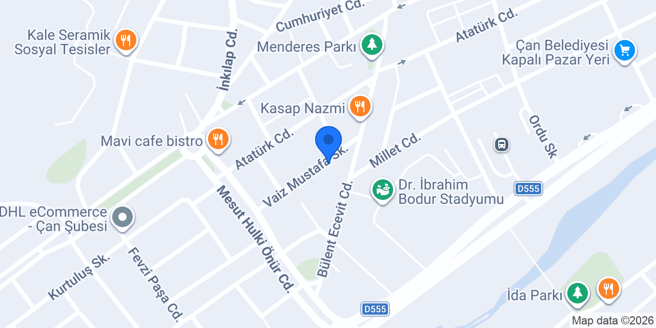Cahide bay bayan terzi konumu