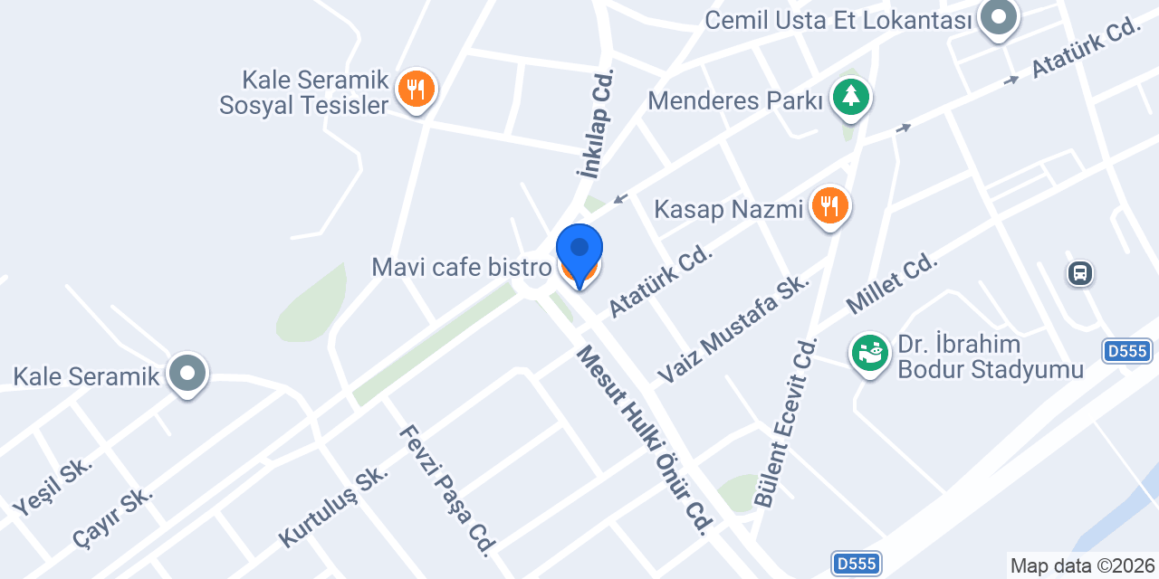 Mavi cafe bistro konumu