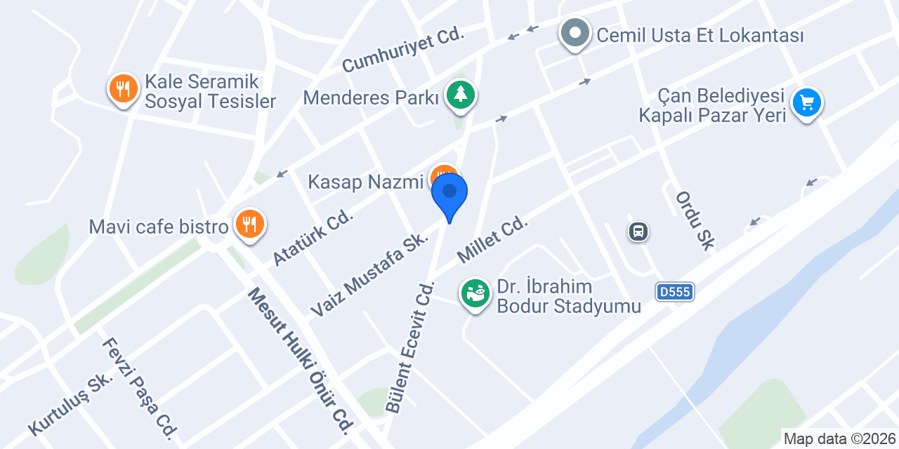 Çan Aydınlar Yapı Malzemeleri Ltd. Şti. konumu