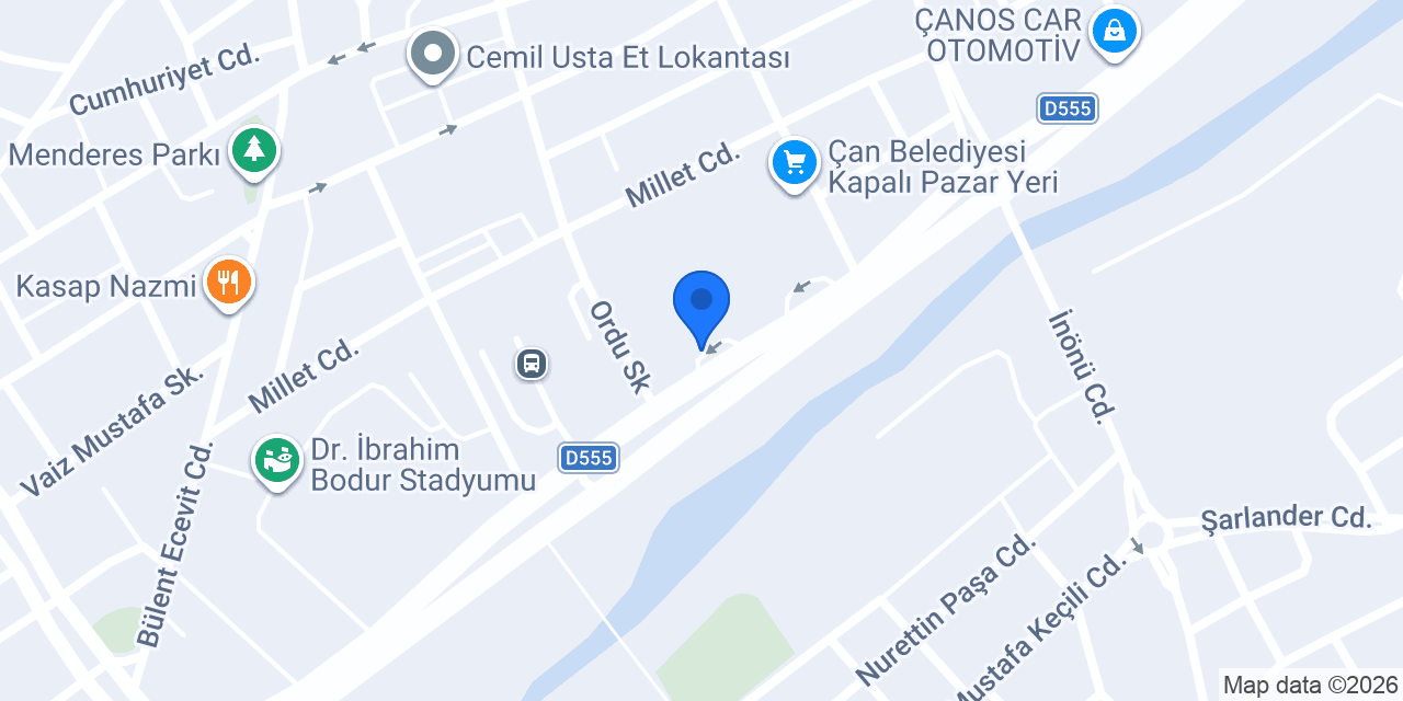 Çan Beton konumu