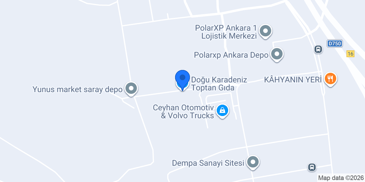 Doğu Karadeniz Toptan Gıda konumu