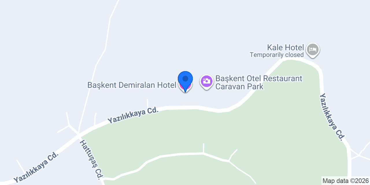 Başkent Demiralan Hotel konumu