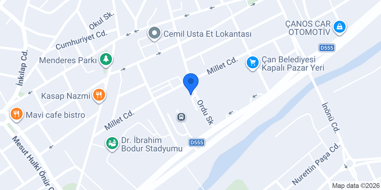 Çan Terminal Taksi konumu