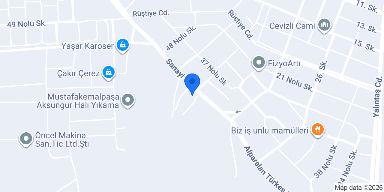 BeSa Panel Çit Sistemleri konumu