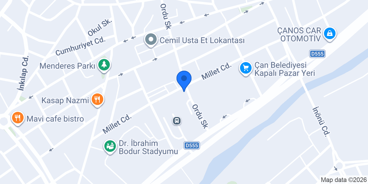 Kızılcık Kasap konumu