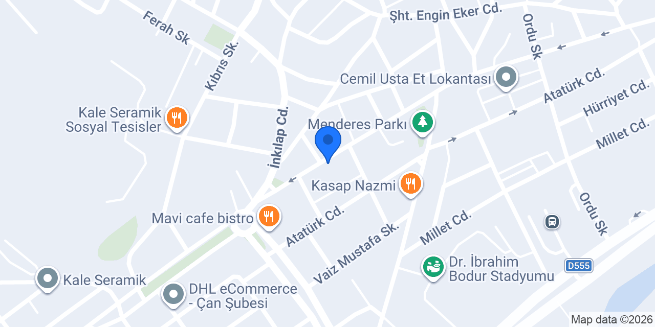 Çan Ev Tekstili Ve Çeyiz konumu