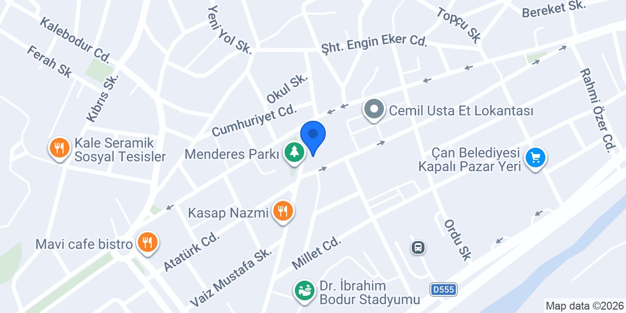 Akın Eczanesi konumu