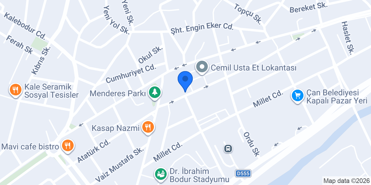 Çan Belediyesi konumu