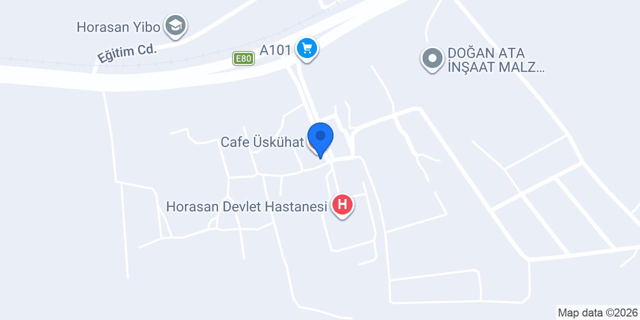 TARZ OPTİK HORASAN konumu
