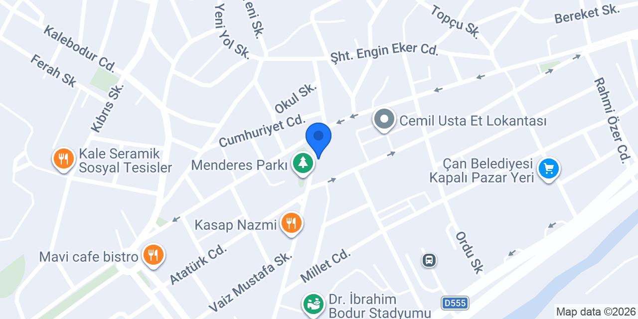 ÇAN ÖZDÖNER FAST FOOD konumu
