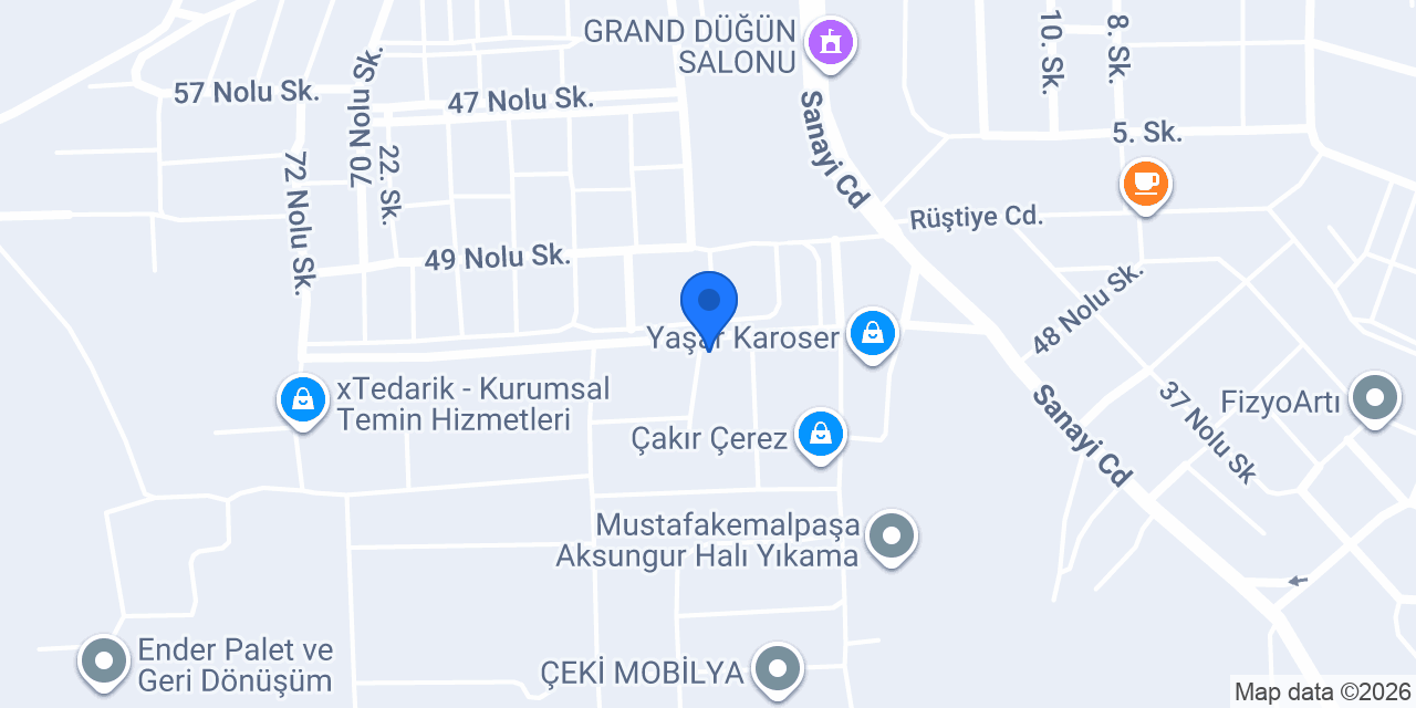 HAS İzolasyon Yalıtım Malzemeleri konumu