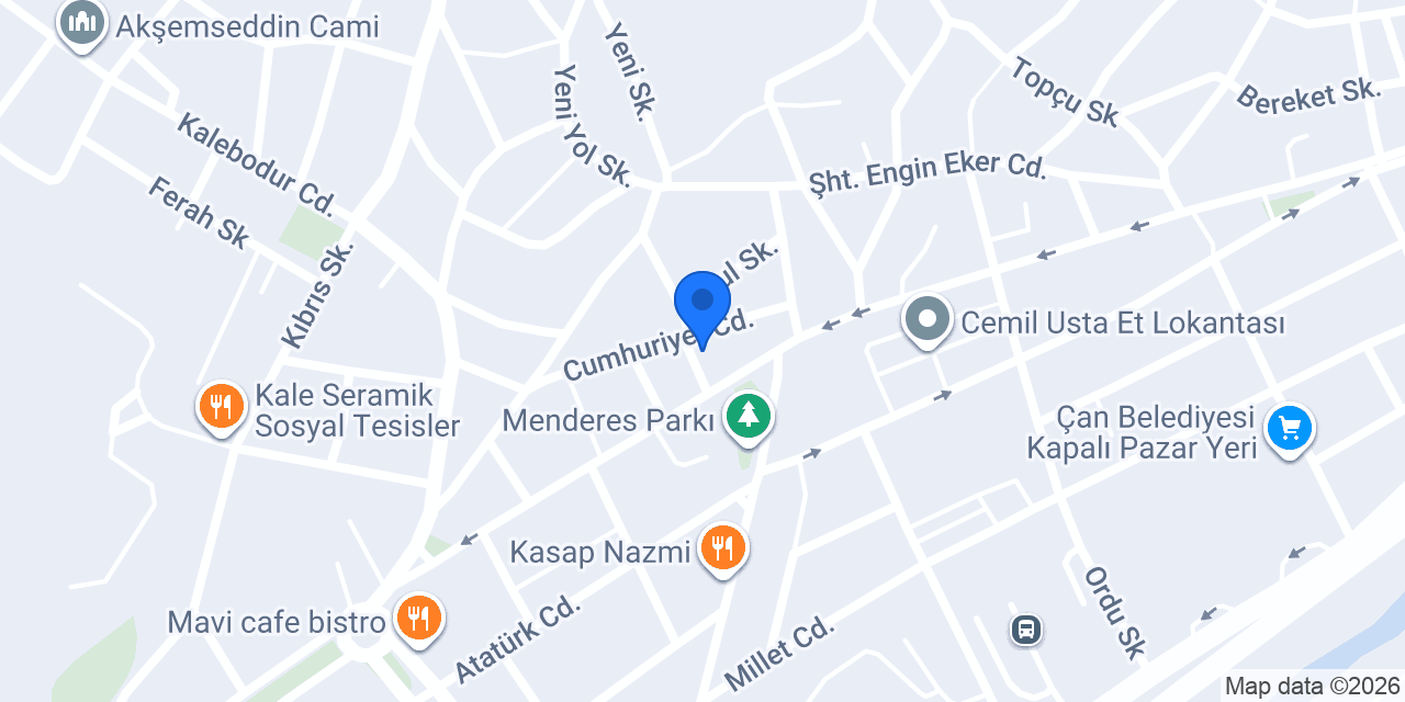 Akar butik konumu
