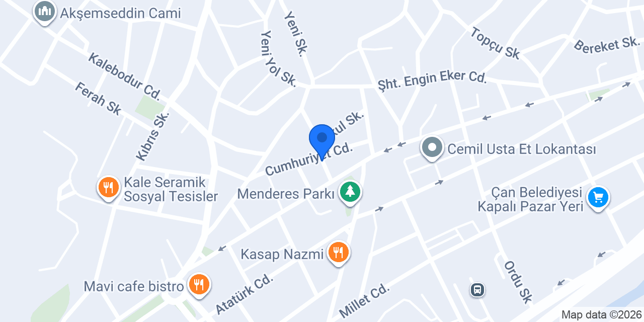 Şevik Takı Tasarım konumu