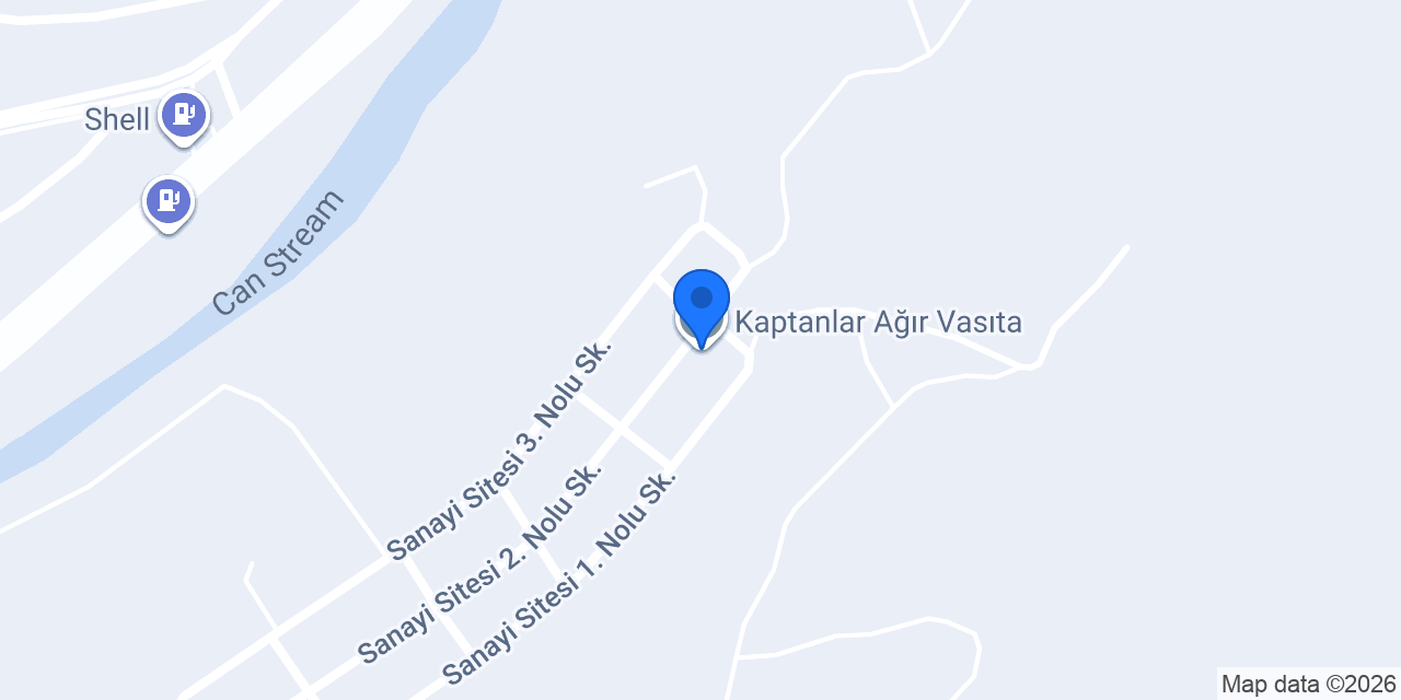 Kaptanlar Ağır Vasıta konumu