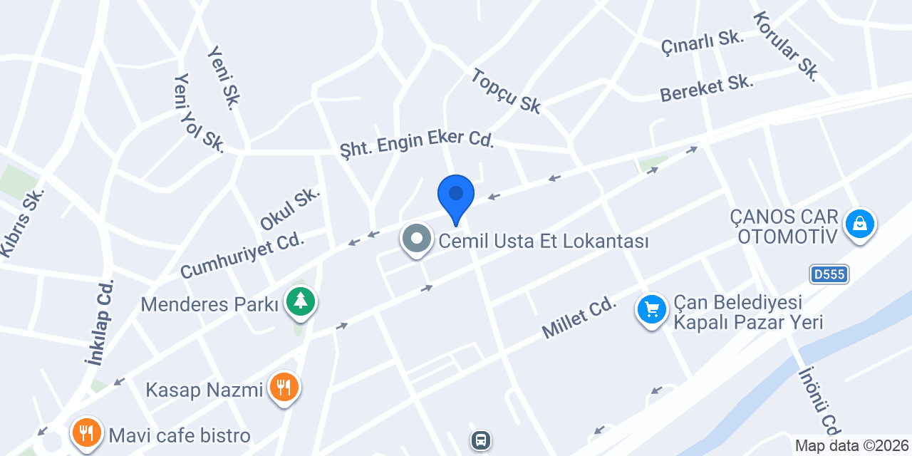 Butik Özlem Bilgin konumu