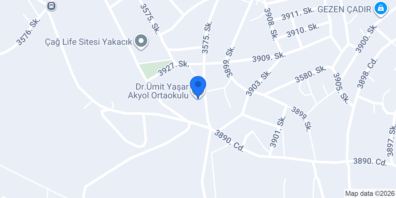 Dr.Ümit Yaşar Akyol Ortaokulu konumu