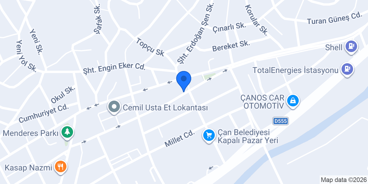 Uysal Veteriner Kliniği konumu