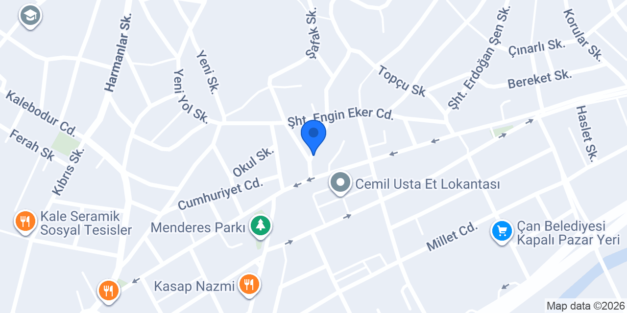 Günebakan Pasta Tasarım & Atölye & Kafe konumu