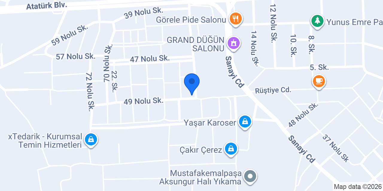 Çakıroğlu Makine konumu