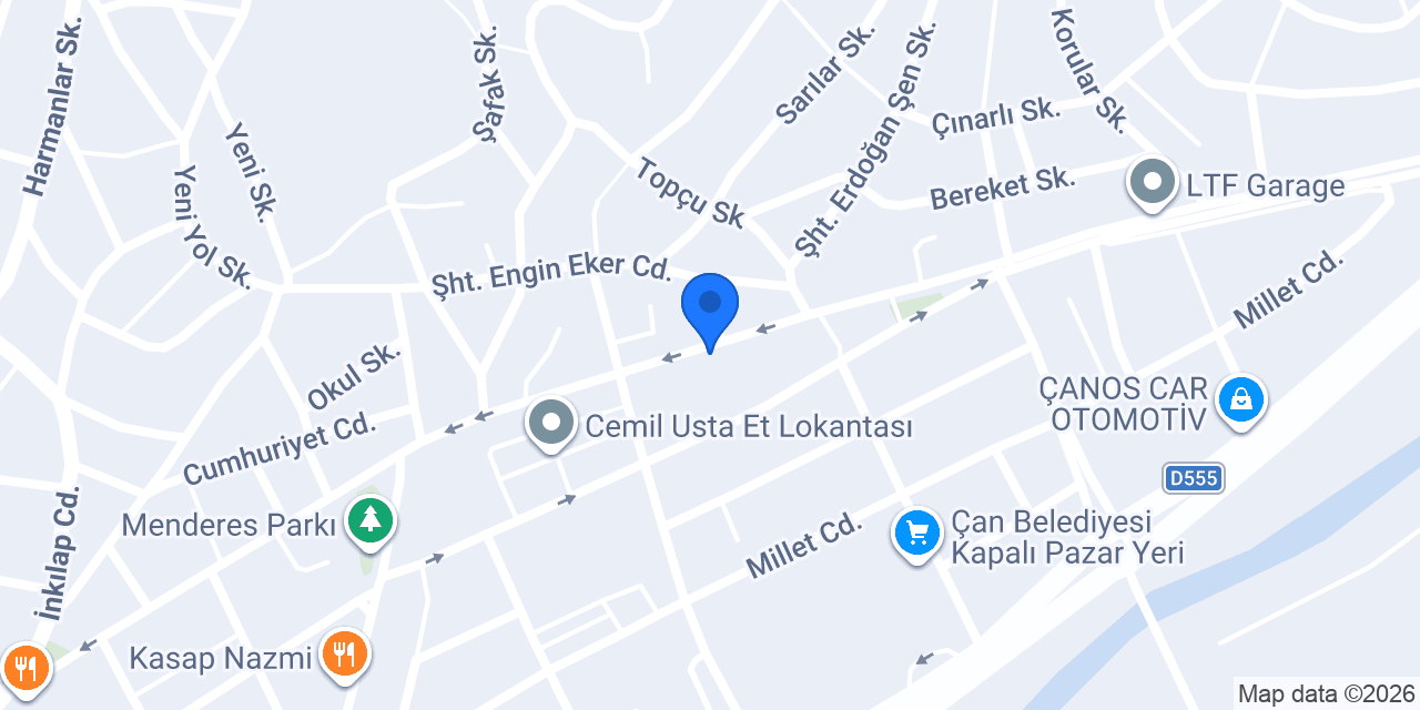 Çetin Kıraathanesi konumu
