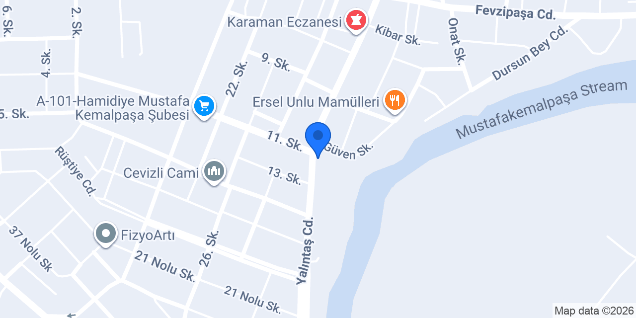 Öz Urfalı Hacıdayı konumu