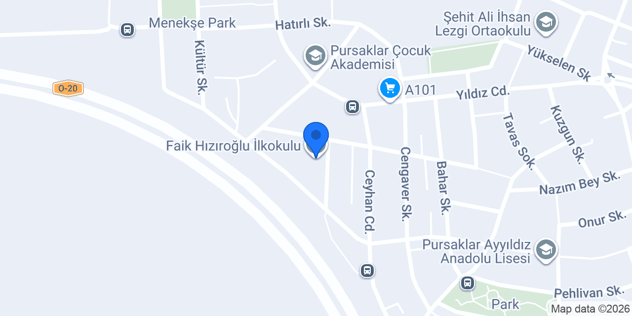 Faik Hızıroğlu İlkokulu konumu