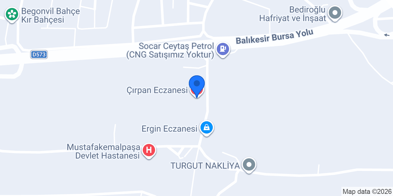 Çırpan Eczanesi konumu