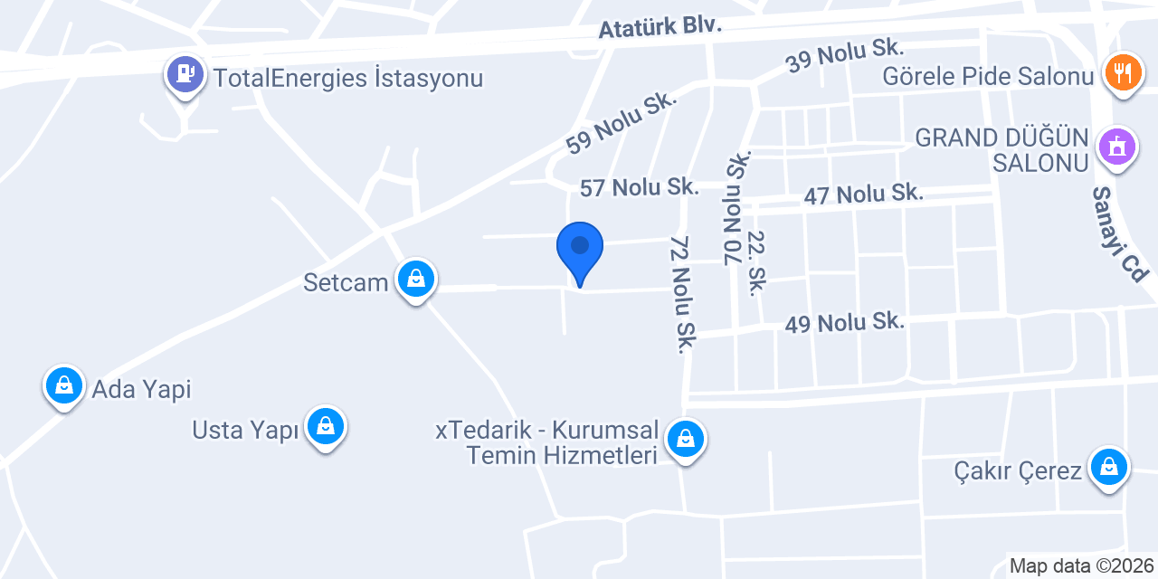 Şahin Mutfak Mobilya konumu