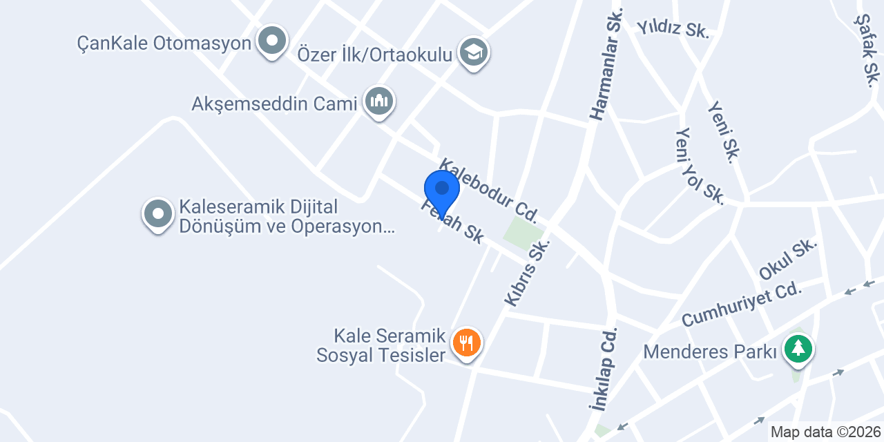 UEDAŞ Çan İşletmesi konumu