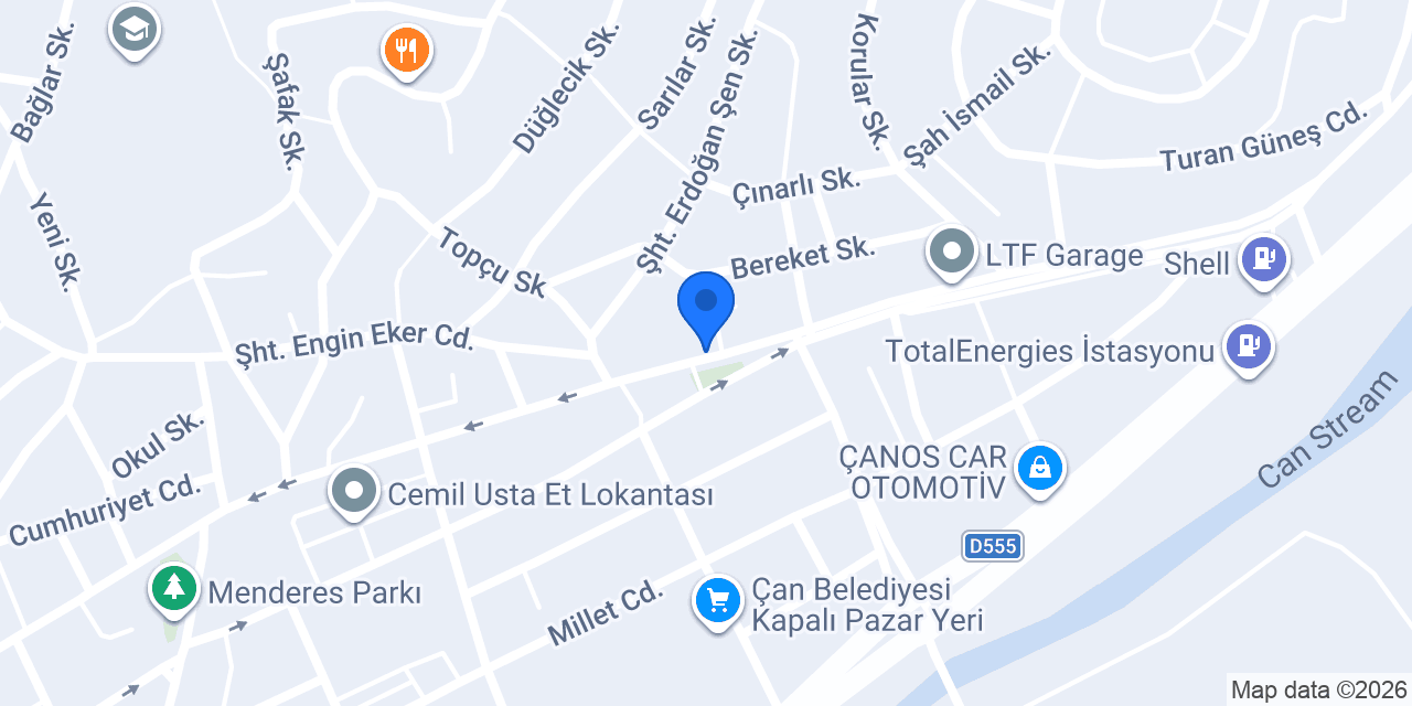 Çan Eczanesi konumu