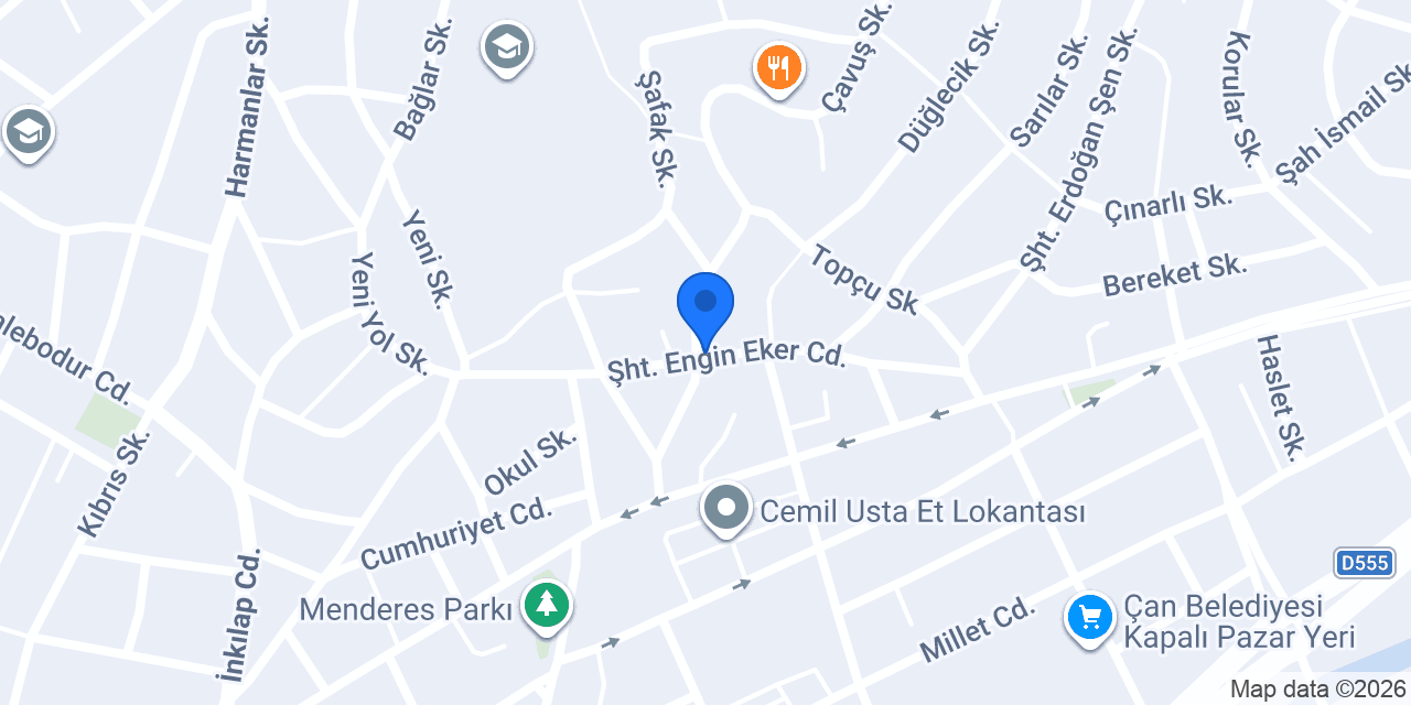 ENGİNOĞLU OTOMOTİV konumu