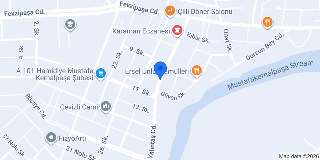 UÇ EL YAPI PARKE konumu