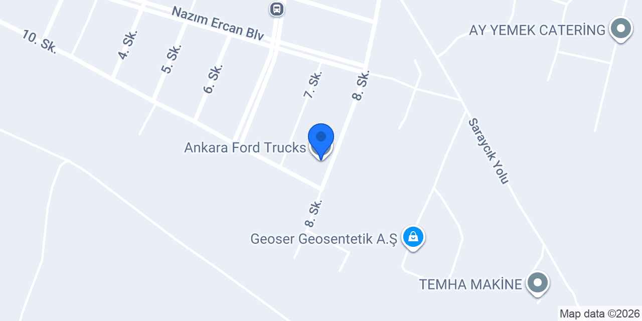 Ankara Ford Trucks konumu